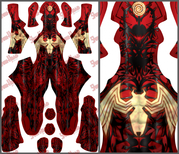 Absolute Red Sym Pattern