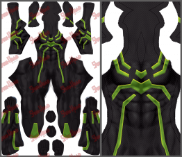 Big Time Spider-Man GREEN Pattern Preview