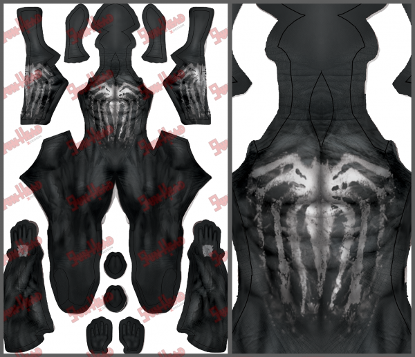Black Suit Fan Art Pattern