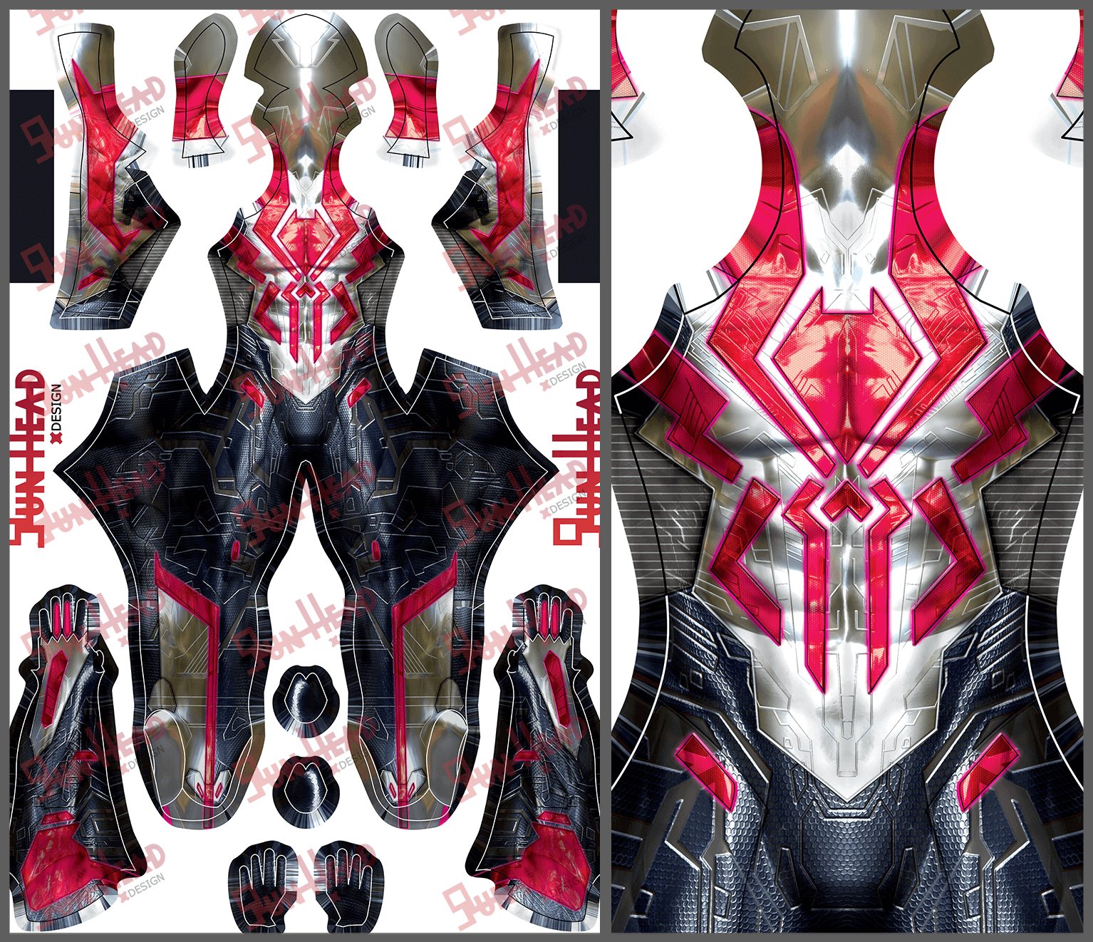 Gun Head Design Tempest Spandex Suit [20210157] - $65 : printcostume