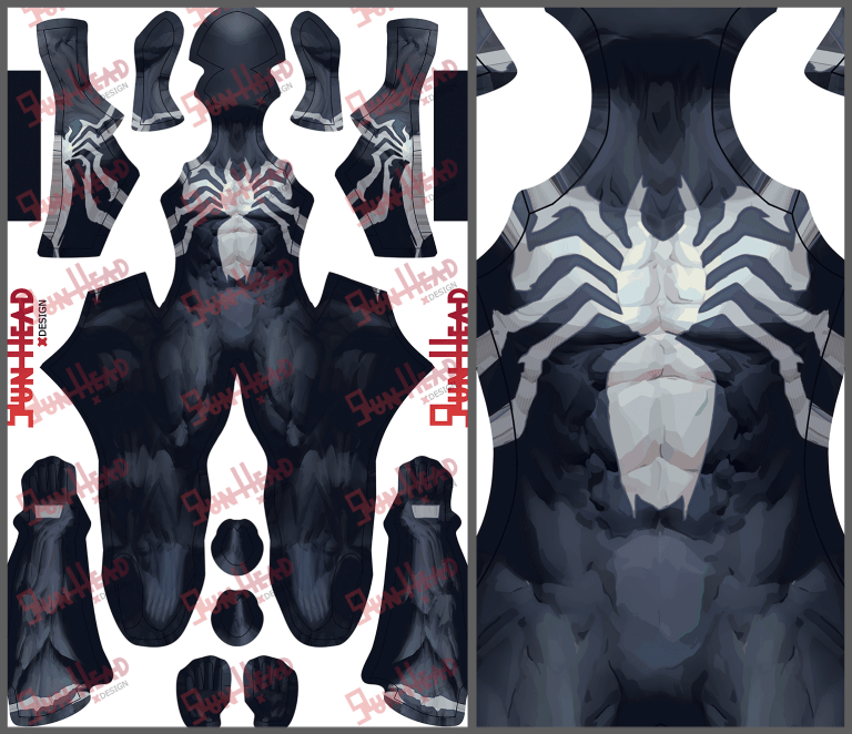 M Rivals Black Suit Pattern